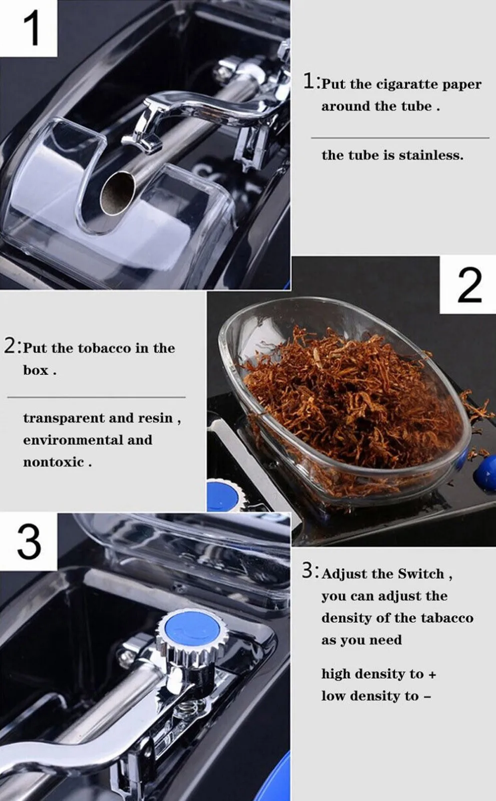 Elektrické Automatické Cigariet Valcovacie Stroje Trubice Koľajových Tabaku Injektor Maker Navi Diy Stroj Eú Plug Diy Fajčenie Nástroj 0