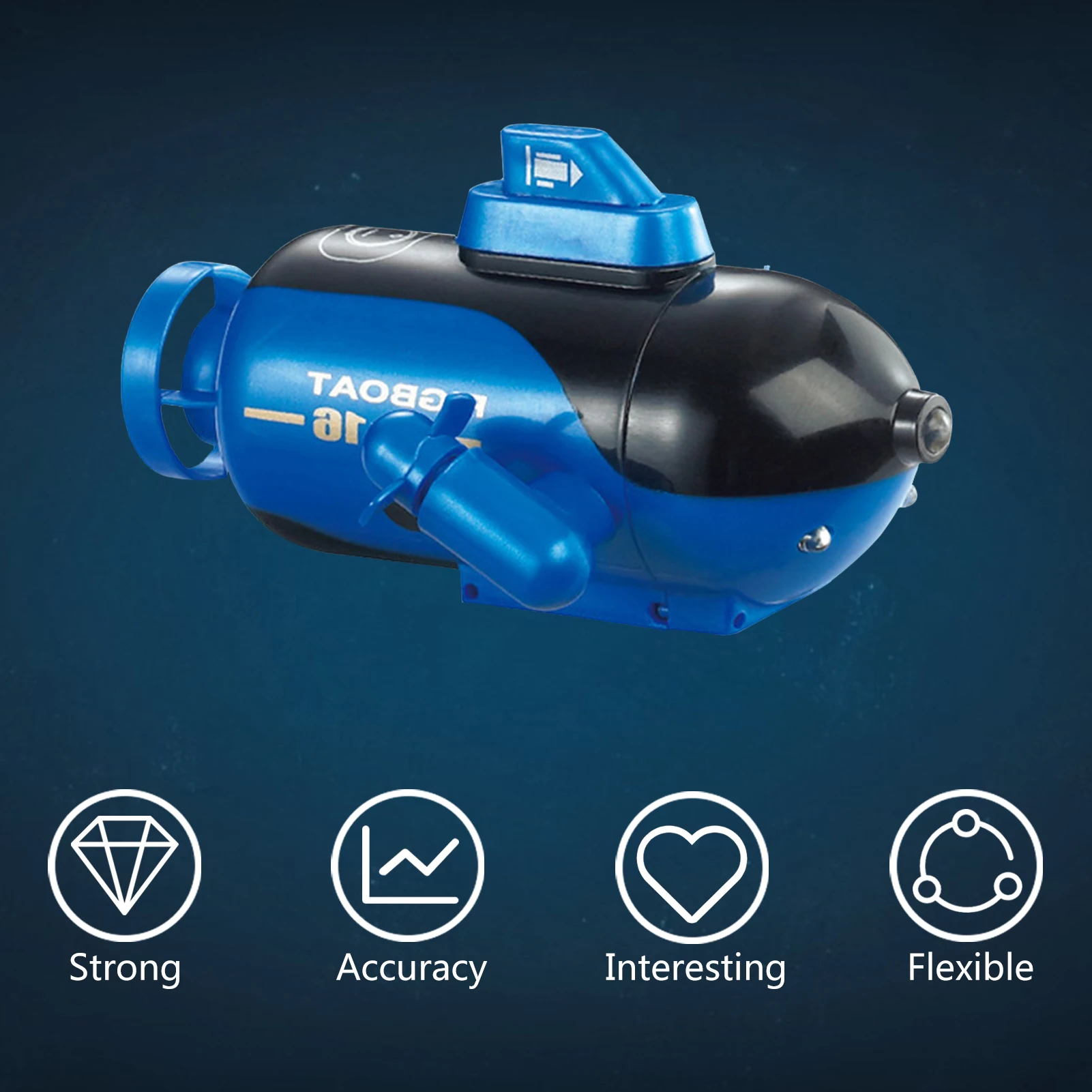 Inteligentný Indukčné Simulačný Model Detí Ponorka na Diaľkové Ovládanie Hračka Sa Dá nabíjať Cez USB Nabíjací Kábel 3