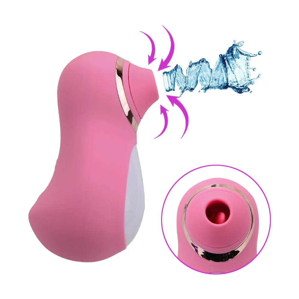 10 Rýchlosti Klitorálny Sania Silikónový Vibrátor G-spot Stimulátor Klitorisu Bradavky Jazyk Vibrátor Sex Ústne Lízanie 1
