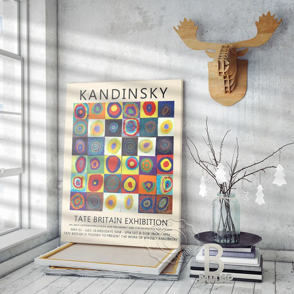 Nordic Wassily Kandinsky Plagát Rainbow Bod Umenie Výtlačkov Moderné Abstraktné Maliarske Plátno Ročníka Art Domov Detská Izba Decor Darček 1