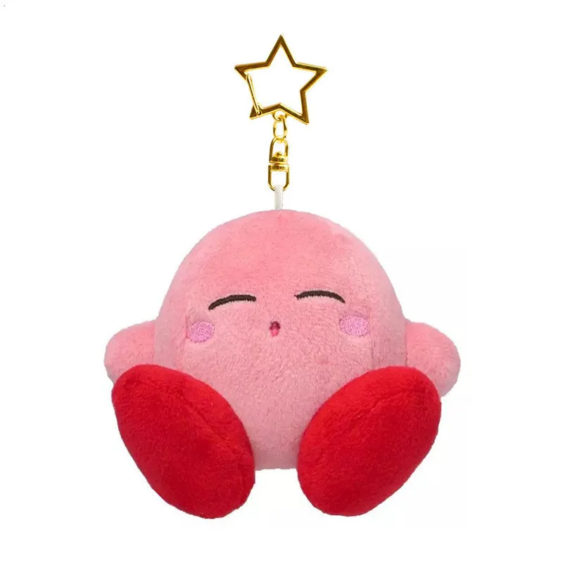 Roztomilý Kreslený Hviezda Kirby Plyšové Bábiky Hračky Prívesok Ružové Dievča Srdce Taška Prívesok Keychain Dievča, Prázdninový Darček 3