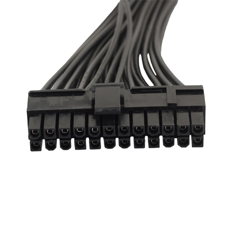 Dual PSU Napájanie 24 Pin Rozšírenie CableFor Doske, 24 Pin-24(20+4) pin, 11.81 cm/ 30 cm Čierna pre Počítač 1