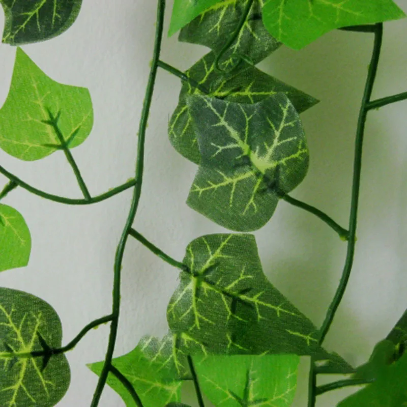 240cm Zelený Hodváb Umelé Visí Ivy Leaf Garland Rastliny Viniča hroznové Listy 1Pcs Domov Kúpeľňa Dekorácie Garden Party Decor 5