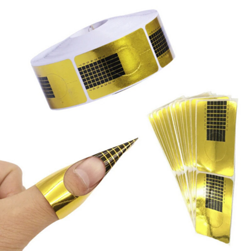 100ks Nail Art Nástroje Predĺženie Nechtov UV Gel Tipy Rozšírenie Builder Forme Sprievodca Pre Nechty Predĺženie Prípravky na Manikúru Nástroje 1