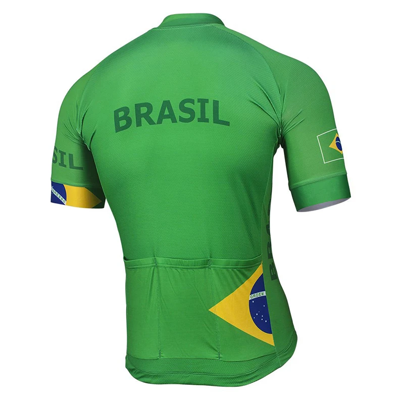 Brazília 2020 pánske Letné Cyklistické Dresy Bicykel Mountain Road Race Krátky Rukáv Zelené Oblečenie na Mieru 2