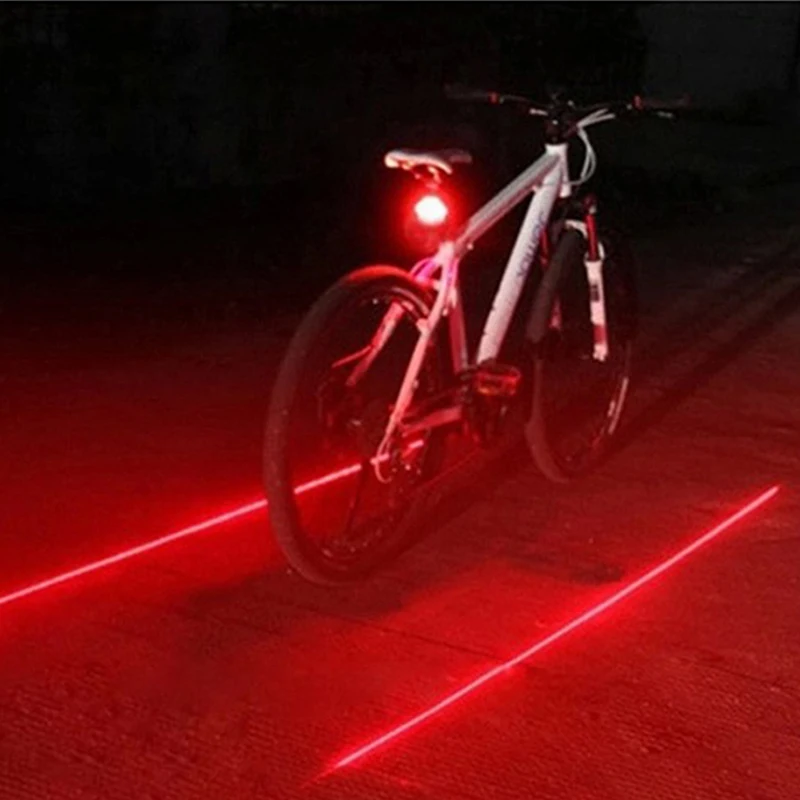 Cyklistické Svetlo 5LED + 2Laser na Koni Zadné Svetlo na Bicykel zadné svetlo Sedem Režimov jazda na Bicykli koncových Svetiel MTB Bicykel Lampa Bike Príslušenstvo 2