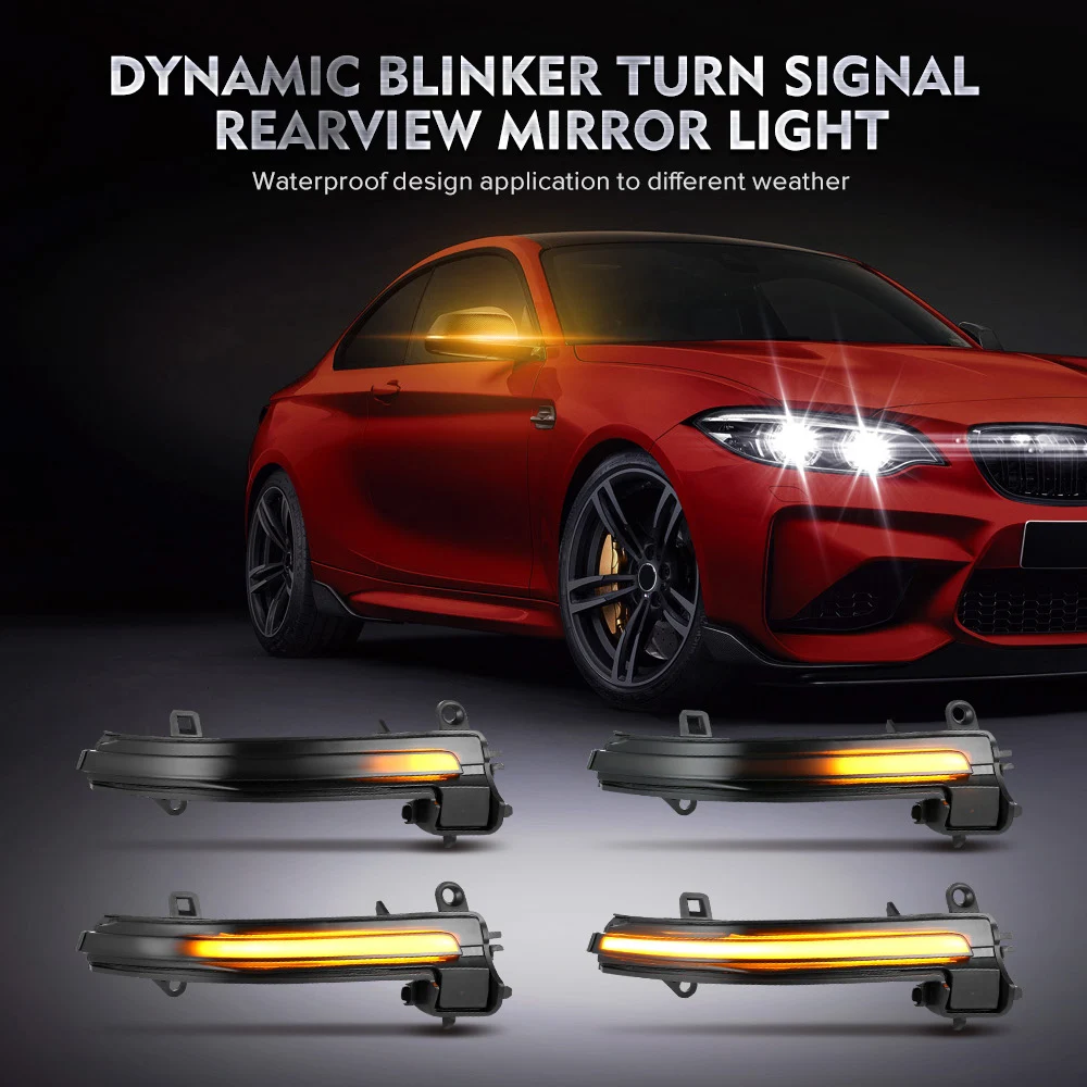 LED Spätné Zrkadlo Blikajúce Svetlo Blinker Bočné Krídlo Dynamické Zase Signalizačné Svetlo Pre BMW F20 F21 F22 F30 F31 E84 1 2 3 4 Série 1