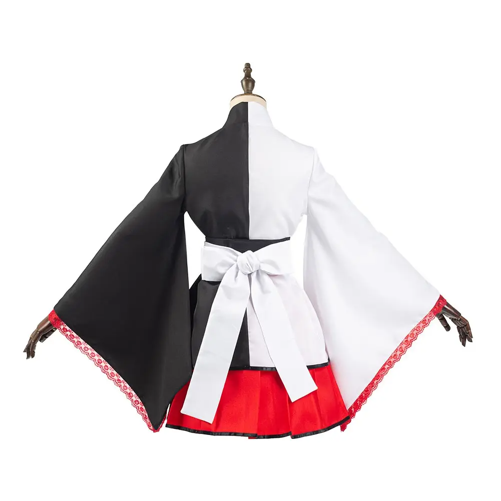 Anime Danganronpa Monokuma Cosplay Kostým Kimono Šaty Black White Bear Oblečenie Halloween, Karneval, Kostým 1
