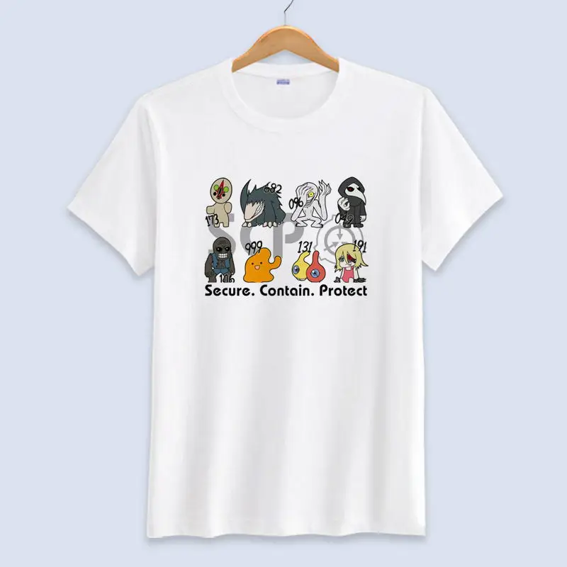 Letné T-shirts Anime SCP Nadácia Mor Lekár Siréna Hlavu Cosplay T-shirt SCP-049 Unisex Top Tees Krátke Rukáv tričko 5