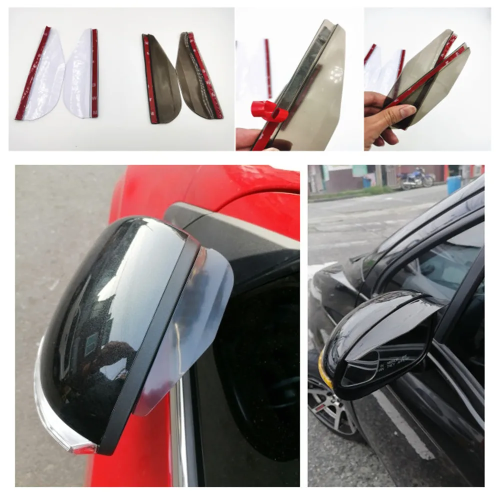 2 ks/veľa Auto Spätné Zrkadlo nálepky dážď obočia pre Mini One Cooper Krajana Clubman Paceman Roadster R50 R52 R53 R55 2
