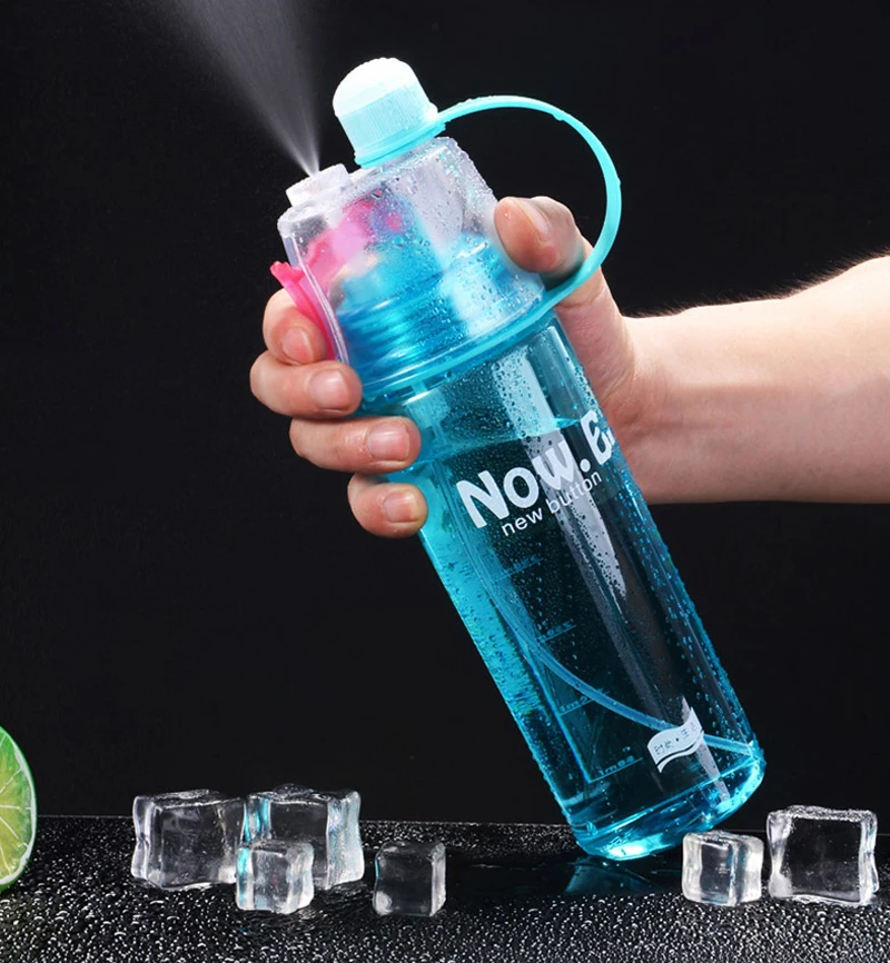 Prenosné Sprej na Fľašu, Plastové Letné Športové Fľaše s Vodou Telocvični Požičovňa Nápoj Fľaša Cestovné Trepačke Fľaše BPA Free 1