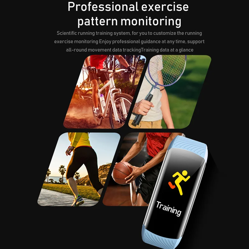 Inteligentný Náramok Nepremokavé Fitness Sledovanie Krvného Tlaku a Srdcového tepu Smart Kapela Hodinky Šport Pre Xiao Huawei iphone 5