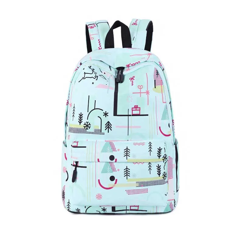 Nové Polyester waterproof školské tašky Bežné Veľkú kapacitu Študentský batoh pre dospievajúce dievčatá Cestovný batoh žena Mochila 1