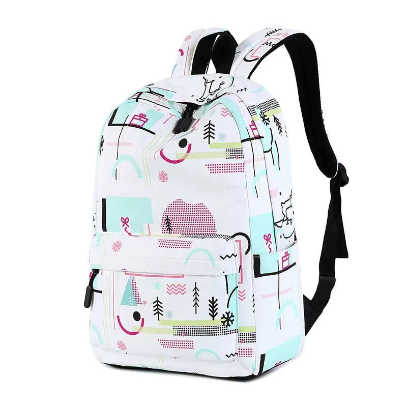 Nové Polyester waterproof školské tašky Bežné Veľkú kapacitu Študentský batoh pre dospievajúce dievčatá Cestovný batoh žena Mochila 5