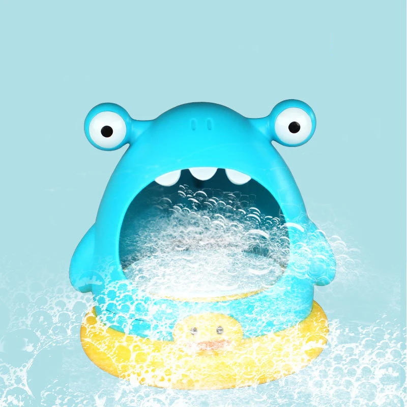 Vonku Fúka Bublina Roztomilý Kreslený Žralok A Krab Plávanie Vaňou Mydlo Stroj Hračka Pre Deti, Baby Kúpanie Zábavné Hračky 5