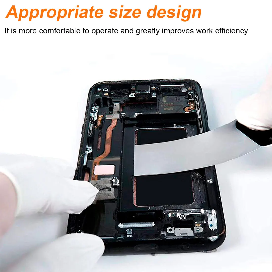 1PC Najnovšie 0,1 mm z Nehrdzavejúcej Ocele Karty Zakrivené LCD Displej Otváracie Nástroj Mobilný Telefón Rozoberať Opravy Nôž pre Smartphone Opravy 1