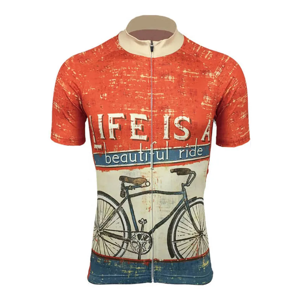 Život je Krásny Jazda na Bicykli Jersey Nastaviť Mužov Cyklistické Oblečenie Letné Cyklistické Šortky Cestnej Bike Vyhovovali MTB Nosenie Maillot Culotte 0