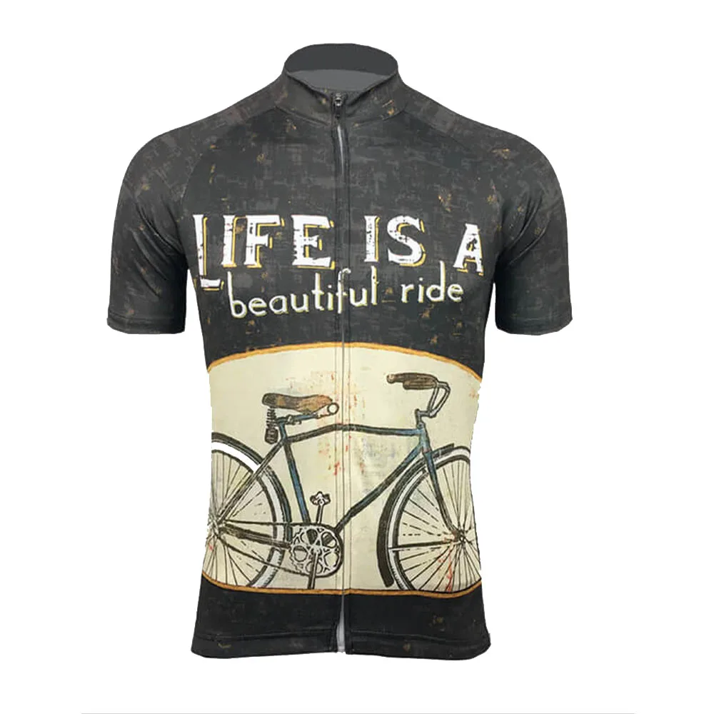 Život je Krásny Jazda na Bicykli Jersey Nastaviť Mužov Cyklistické Oblečenie Letné Cyklistické Šortky Cestnej Bike Vyhovovali MTB Nosenie Maillot Culotte 4