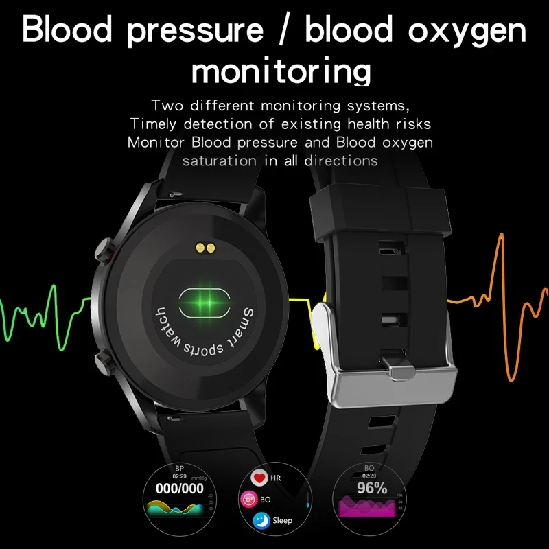 LIGE Luxusné značky pánske hodinky 2021 Nové Oceľové pásmo Fitness sledovať tepovú frekvenciu, krvný tlak Činnosť tracker Smart Hodinky Pre Mužov 5