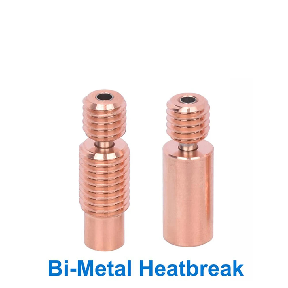 Bi-Metal Heatbreak Bimetal Tepla Prestávka Pre E3D V6 HOTEND Ohrievač Prestávka Pre Prusa i3 MK3 Sidewinder X1 Genius 1