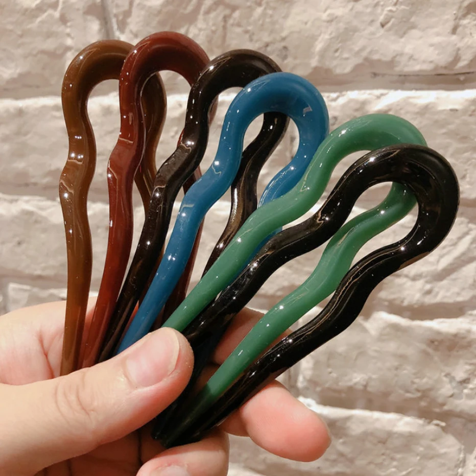 U-tvarované Vlásenky Strany Vlnité Klip Hairband Stick Dievčatá DIY Vlasy Twist Styling Nástroj, Vlasy Kapely Príslušenstvo Ženy 2
