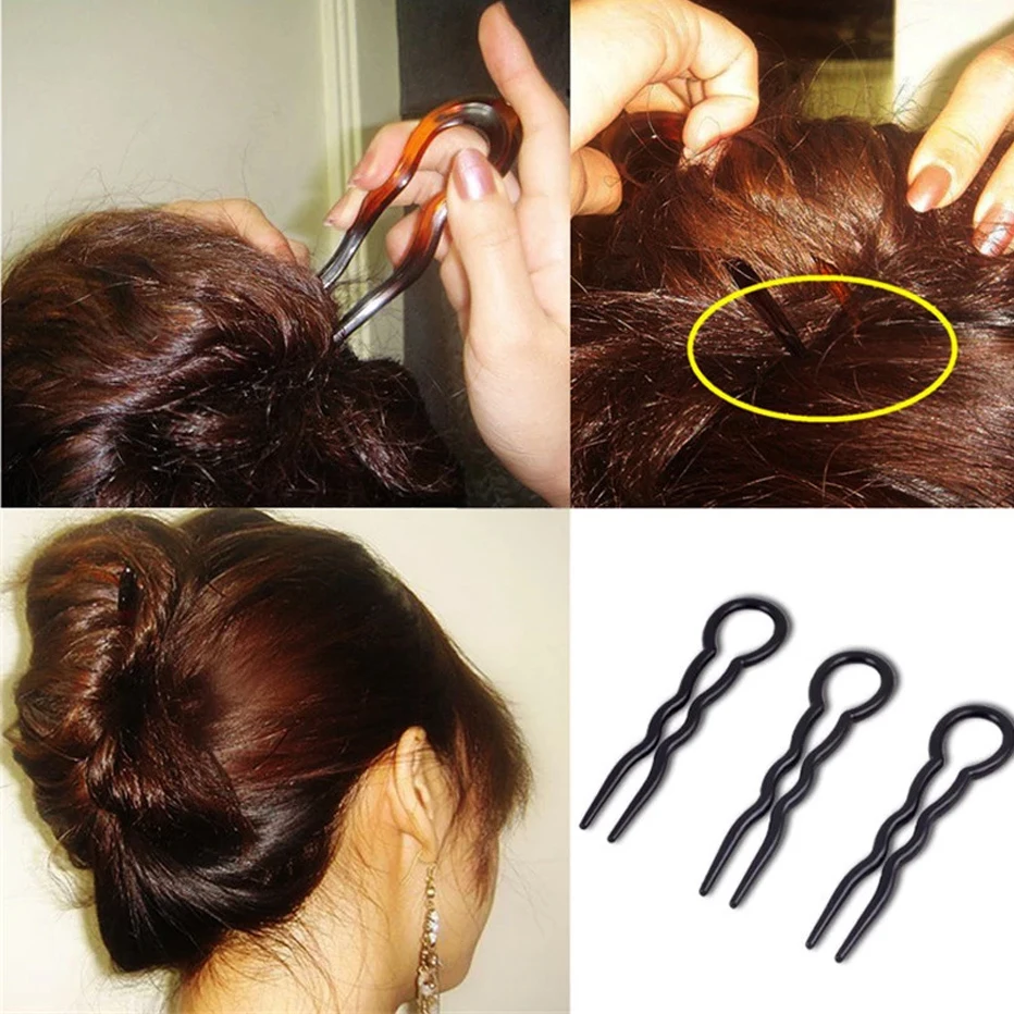 U-tvarované Vlásenky Strany Vlnité Klip Hairband Stick Dievčatá DIY Vlasy Twist Styling Nástroj, Vlasy Kapely Príslušenstvo Ženy 5