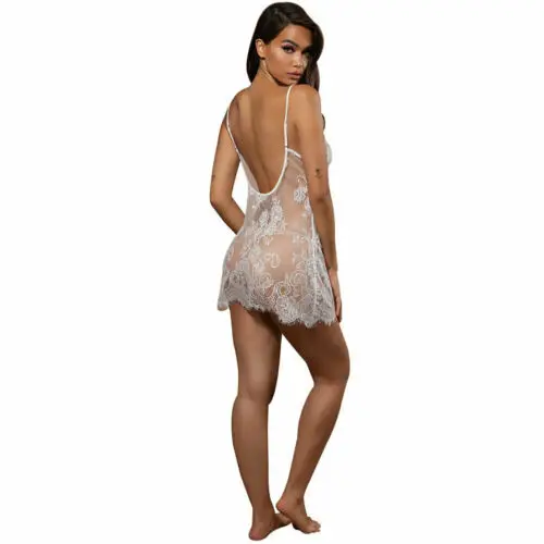 2021 Lete Ženy Sexy Spodné Prádlo, Dámske Čipky Sexy Pyžamo Remeň Babydoll Transparentné Bikini Kryt Plážové Sukne 3