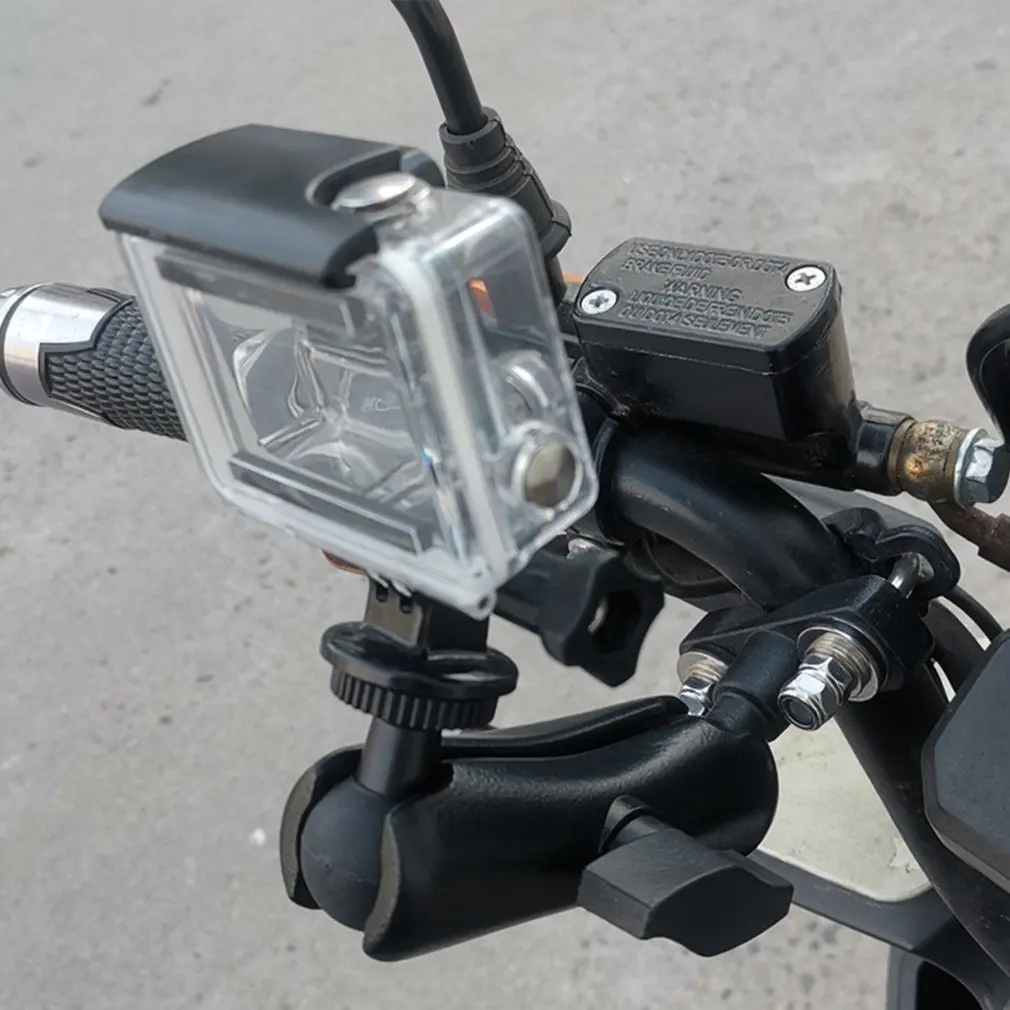 Riadidlá motocykla Spätné Zrkadlo Montáž Koľajnice pre Gopro 9 8 7 6 5 Yi 4K SJCAM Sony EKEN DJI OSMO Akciu, Športové Držiteľ Ram Úchytky 0