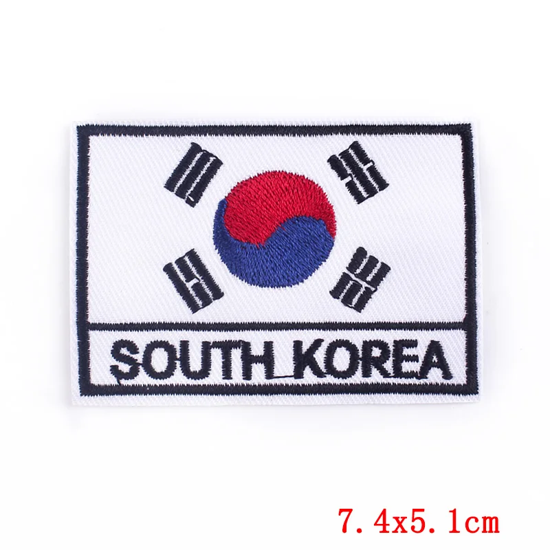Pradžňa Ázijské Vlajka Južná Kórea Singapur, Turecko, Vietnam India, Izrael, Saudská Omán Filipíny Vlajka Patch Bunda Džínsové Oblečenie Patch 2