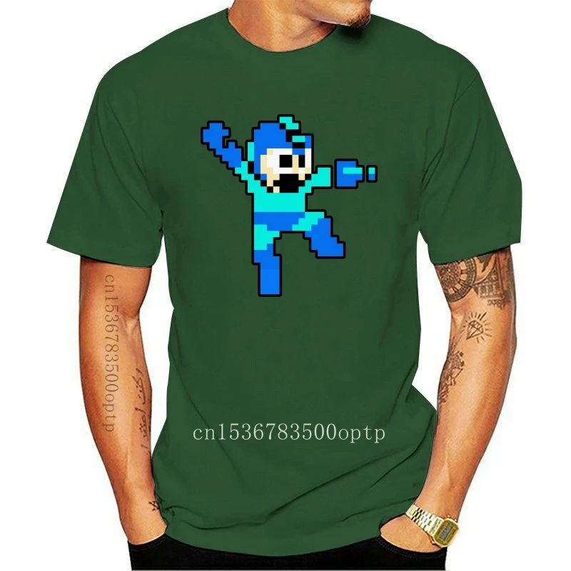 Funny t shirt mužov novinka tričko Mega Man 8 Bit T-shirt 1