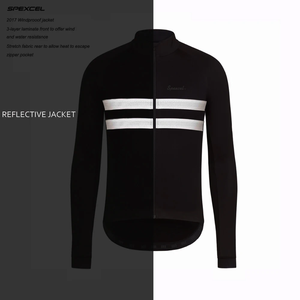 2022 SPEXCEL Kvalitné Zimné Vetru Odolnosť proti Vode, Cyklistika Bunda Zimná Thermal Fleece Cyklistické Oblečenie Navy Black 2