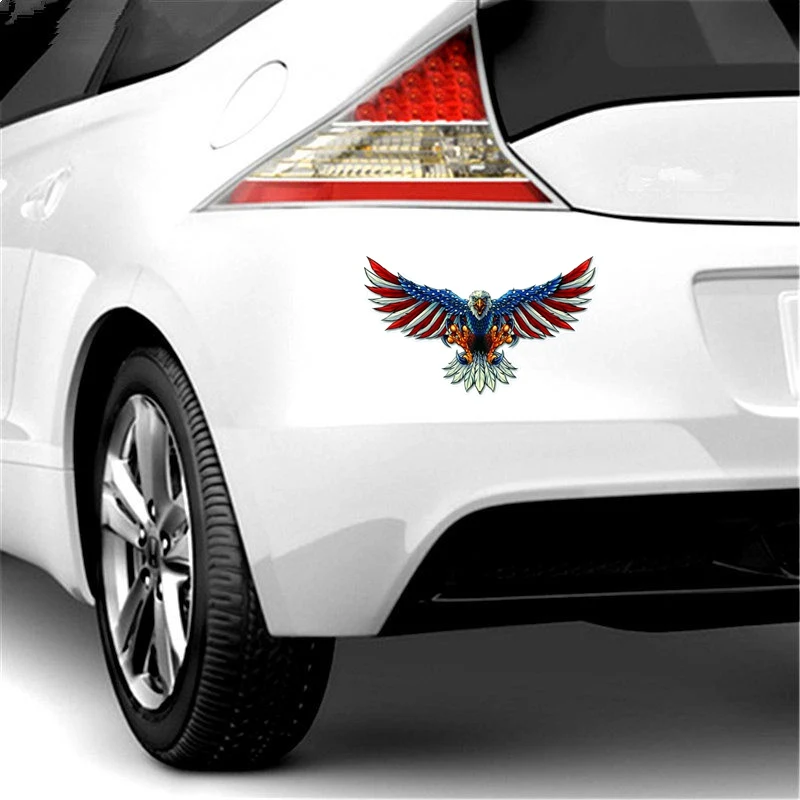 Americká Vlajka Plešatý Eagle Auto Nálepky, Automobily, Motocykle, Príslušenstvo PVC Nálepky pre BMW VW Audi Octavia je Glaxay 0