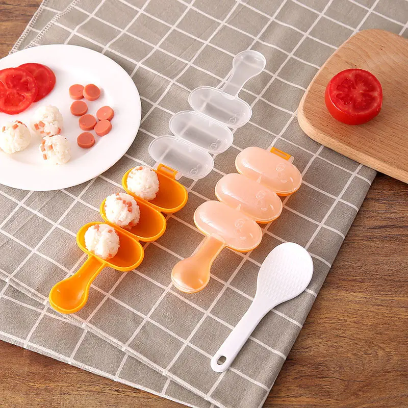 Dieťa Ryža Loptu Formy Mocní Jedlo Dekorácie Deti Obed DIY Sushi Maker Plesne Kuchynské Náradie HY99 3