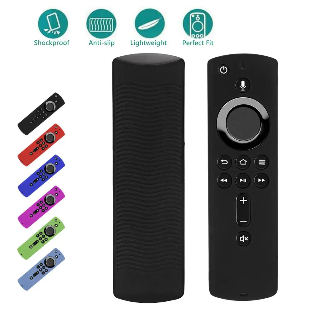 Diaľkové Ovládanie Kryt pre Amazon Požiaru TV Stick 4K / Fi Kompatibilný S All-Nové 2nd Gen Alexa Hlas Proti Sklzu Príslušenstvo Prípade 2