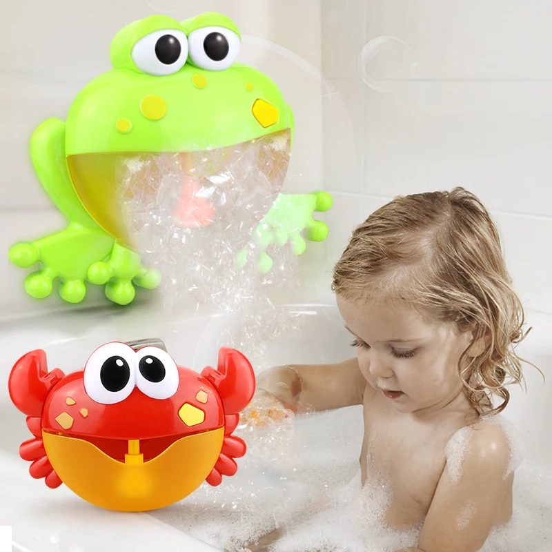 Bublina Kraby Baby Kúpeľ Hračka Zábavné Automatické Vaňa Bublina Maker Bazén, Plávanie Vaňou Mydlo Stroj Hudobné Hračky pre Deti Deti 4