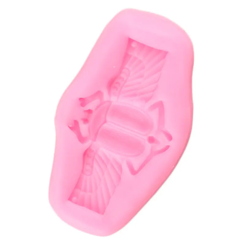 3D Scarab Chrobák Silikónové Formy Hmyzu Cupcake Vňaťou Plesne DIY Fondant Cake Zdobenie Nástroje Candy Hliny Čokoláda Gumpaste Formy 3