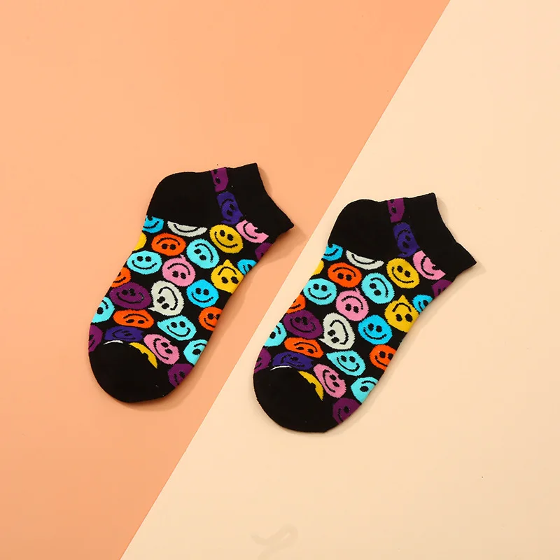 Ženy Ponožky Smajlík Výraz Srdce Japonský Harajuku Ulici Tenké Radi Vtipné Ponožky Muž Žena Unisex Jar, Leto, Jeseň 1