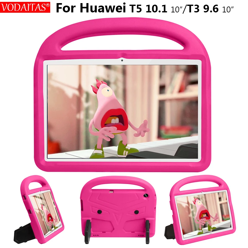 Pre Huawei Mediapad T5 10 prípade Non-jedovaté EVA Pena Shockproof Stojan tabletu kryt Na huawei mediapad T3 10 prípade pre deti 5