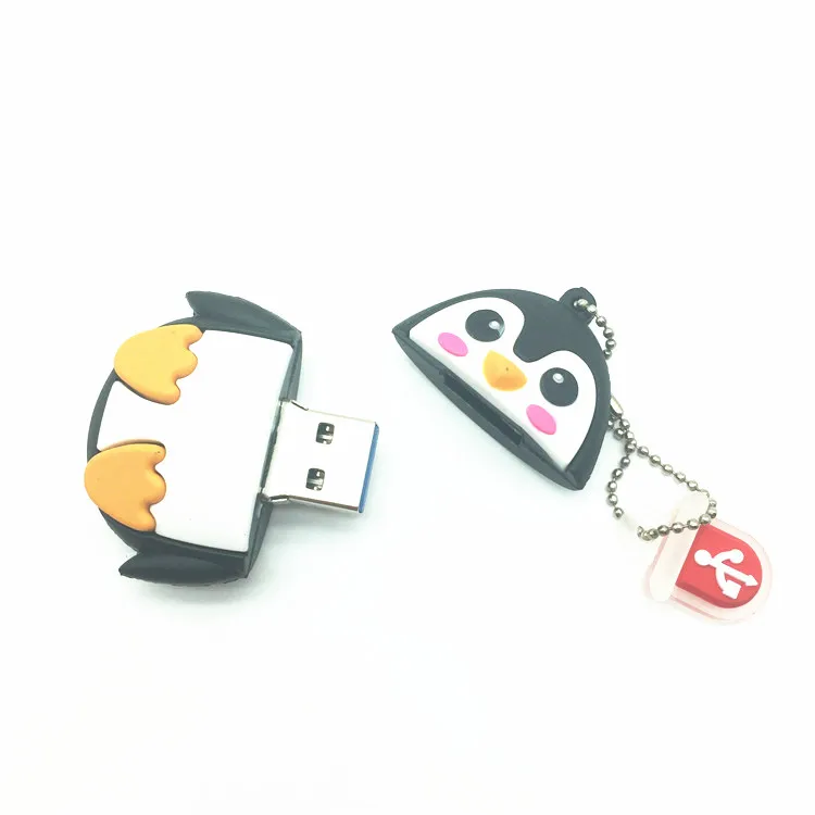2018 Nový roztomilý tučniak sova fox pero jednotky cartoon usb flash disk kl ' úč 4GB/8GB/16GB/32GB U diskov zvierat memory stick darček 1