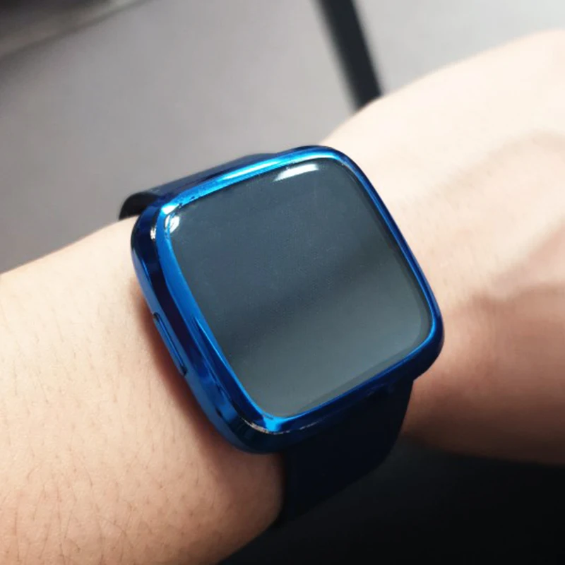 Full Screen Protector kryt pre Fitbit Naopak Naopak 2 Versa 3 Zmysle mäkké TPU Nárazníka Prípade Versa lite Smart hodinky, Príslušenstvo 5