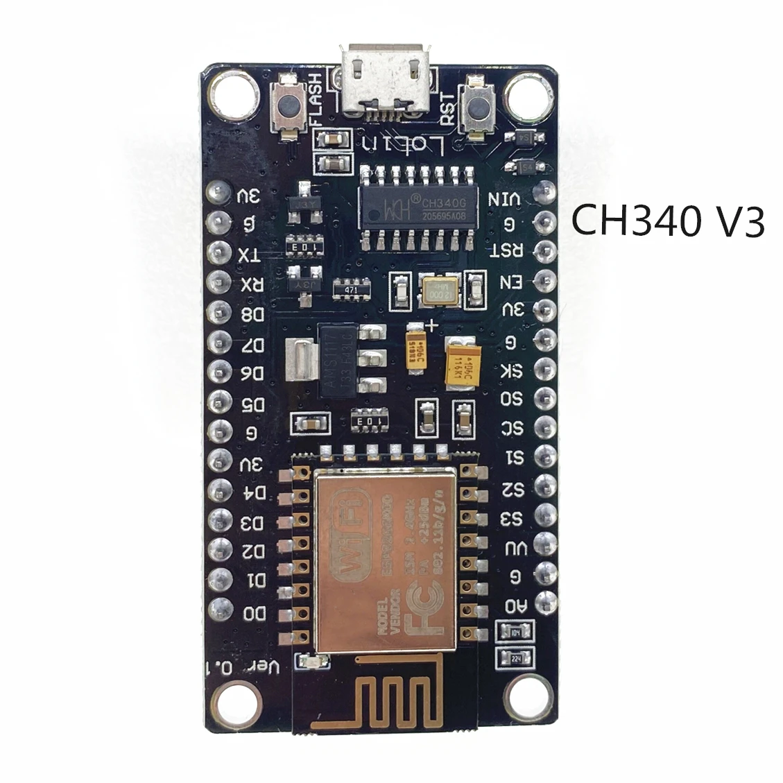 Bezdrôtový Modul CH340 CP2102 NodeMcu V3 V2 Lua WIFI Internet Vecí Stravovanie Založené ESP8266 ESP-12E S Pcb Anténa 0