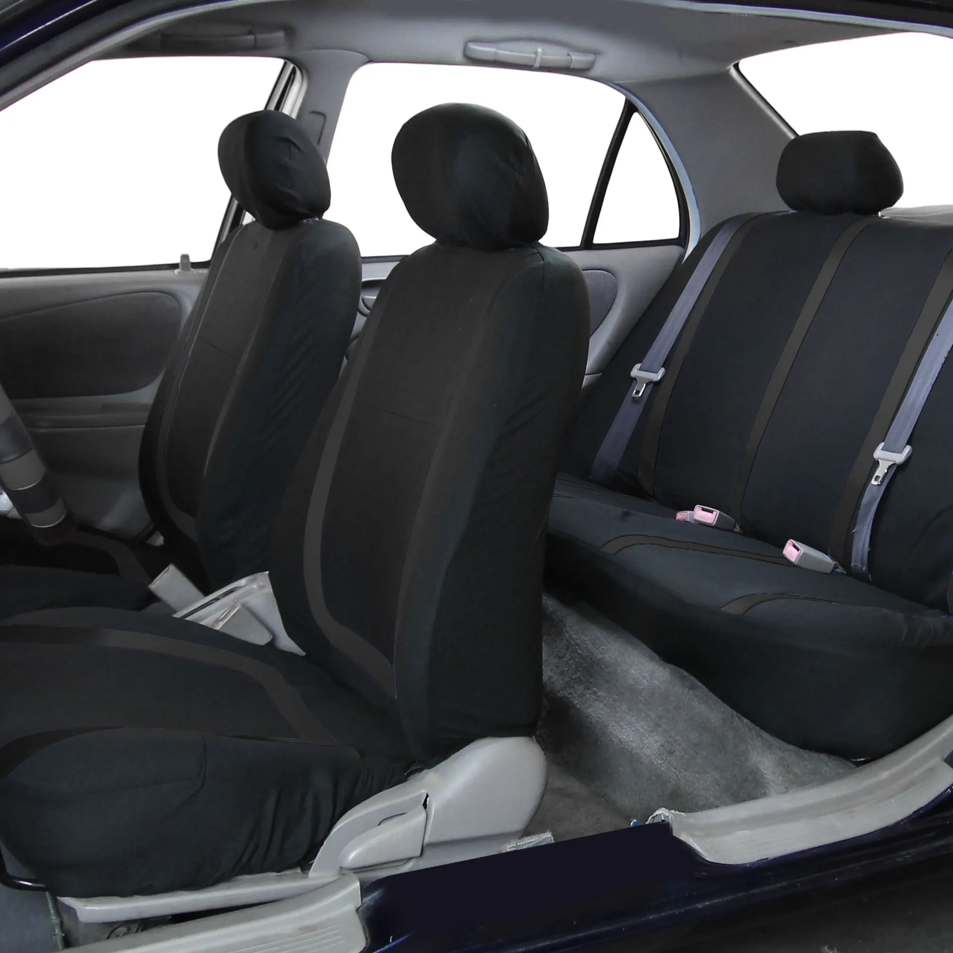 Aimaao Slučkového Textílie Auto Prestieranie Univerzálne Vozidlá Kryt Sedadla Black Autosedačky Chránič Pre Peugeot 307 Golf 4 3