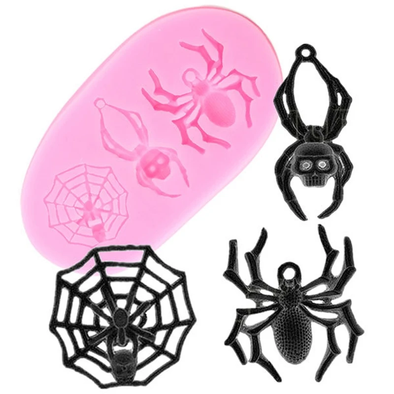 R2LE Spider Epoxidové Živice Formy Keychain Prívesok Silikónové Formy DIY Remesiel Šperky Plesní 0