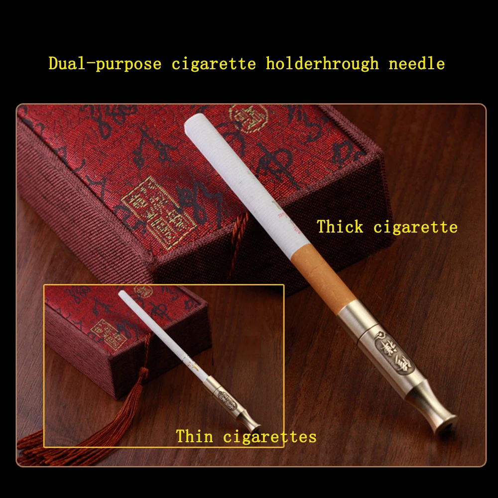 Meď Cigariet Držiteľ Opakovane Trubice na Fajčenie Trávy Opatreného Filtrácie Fajčenie Príslušenstvo Obľúbený Darček pre Fajčiarov 5