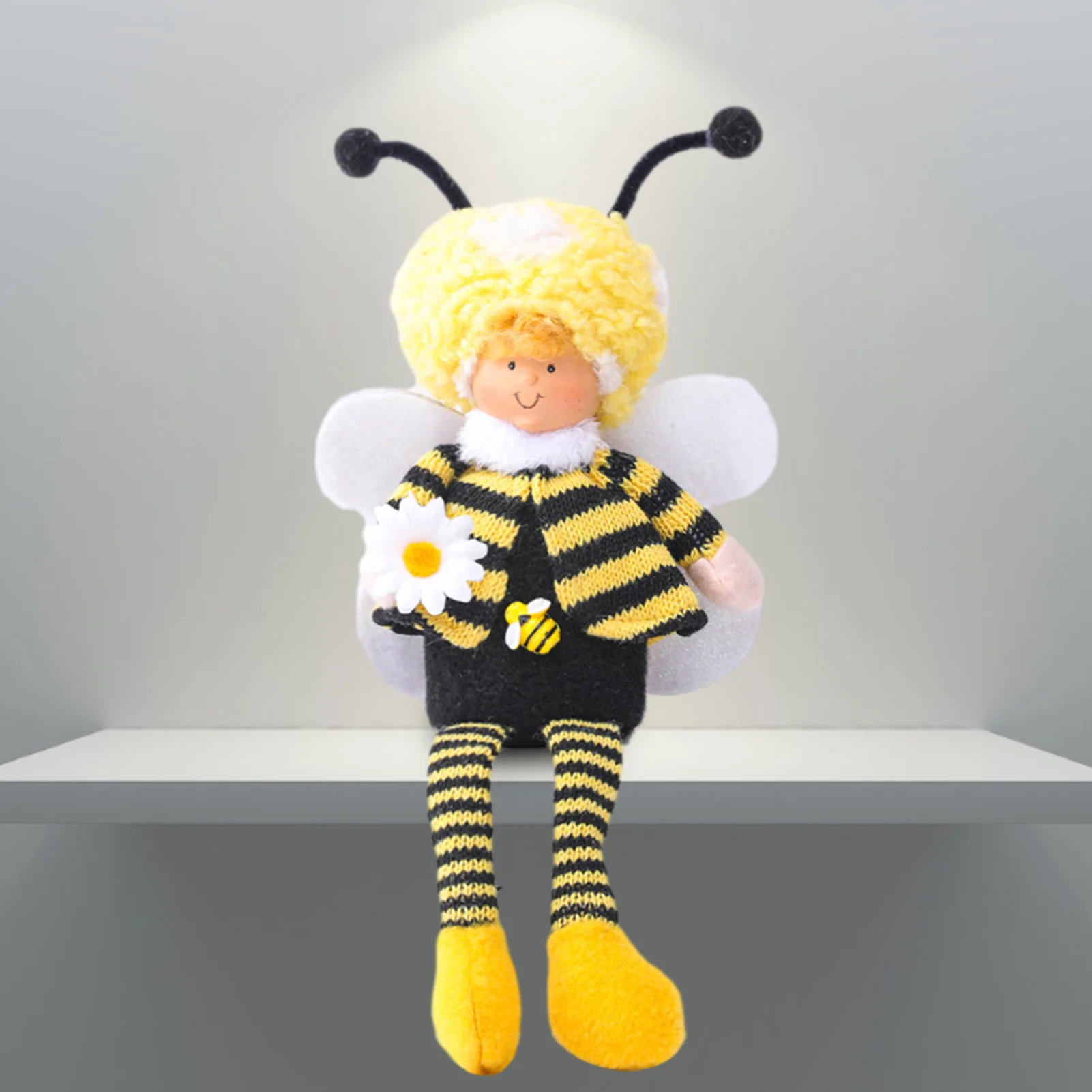 Veľkonočné Honey Bee Bábika Plnené Bee Plushie Domov Dieťa Nohy Statku Festival Dekor Ozdoby Visiace Zariadených Tabuľka Veci 2
