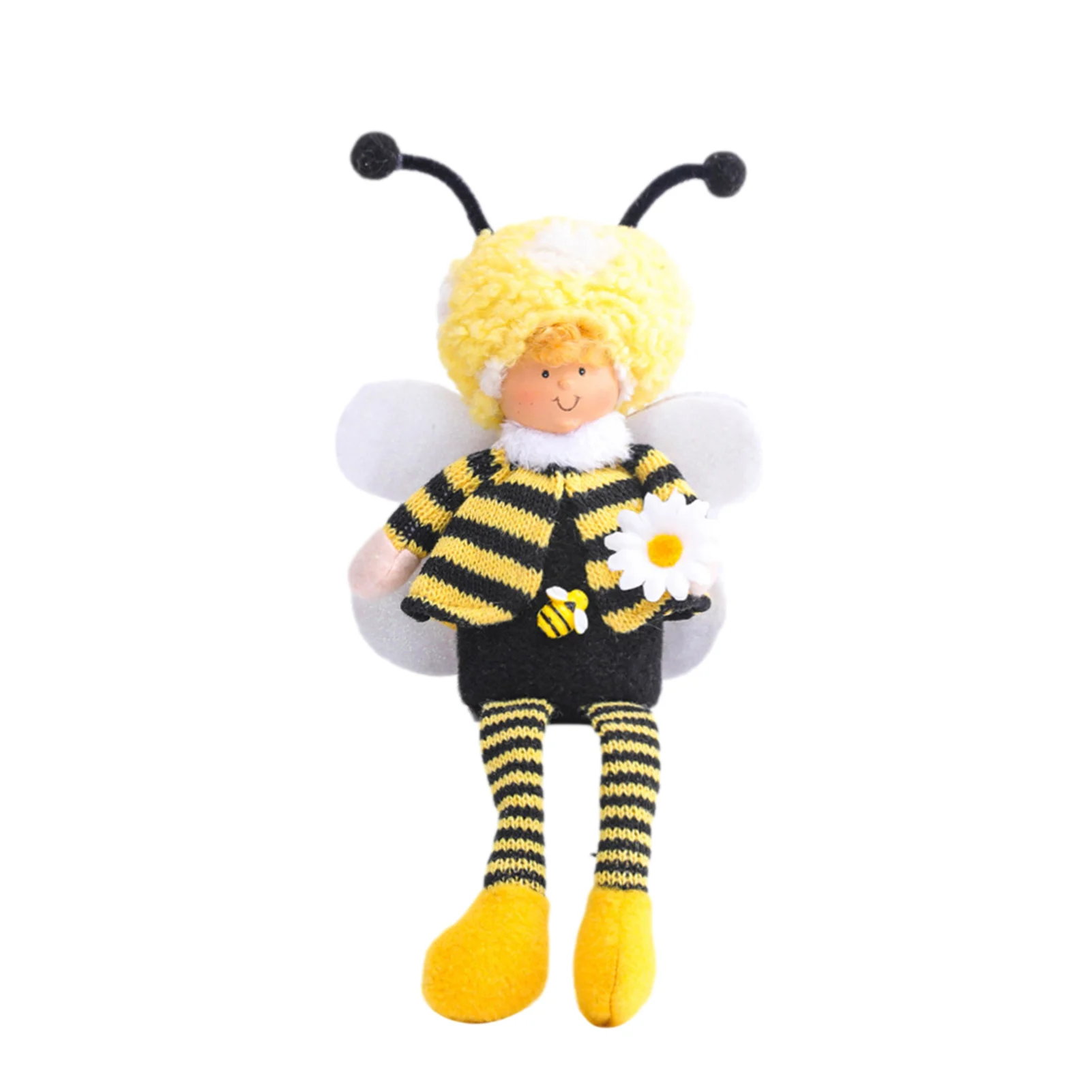 Veľkonočné Honey Bee Bábika Plnené Bee Plushie Domov Dieťa Nohy Statku Festival Dekor Ozdoby Visiace Zariadených Tabuľka Veci 3