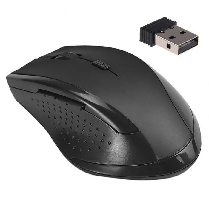 USB Bezdrôtová Myš Herné Hráč 2.4 GHz Mini Prijímač 6 Kľúče Odbornej Počítačovej Myši Hráč Myši Na Počítač PC, Notebook 2