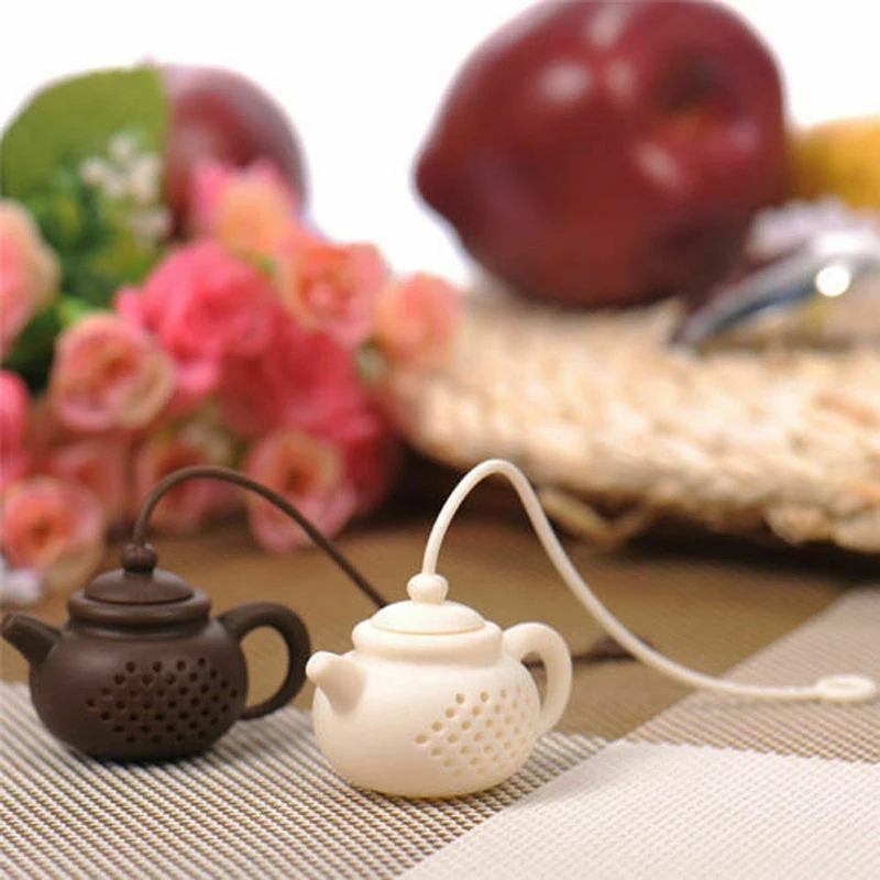 Čaj Infuser Loose Tea Leaf Nečistôt, Bylinné Korenie Jedlo-Silikónu Filter 4