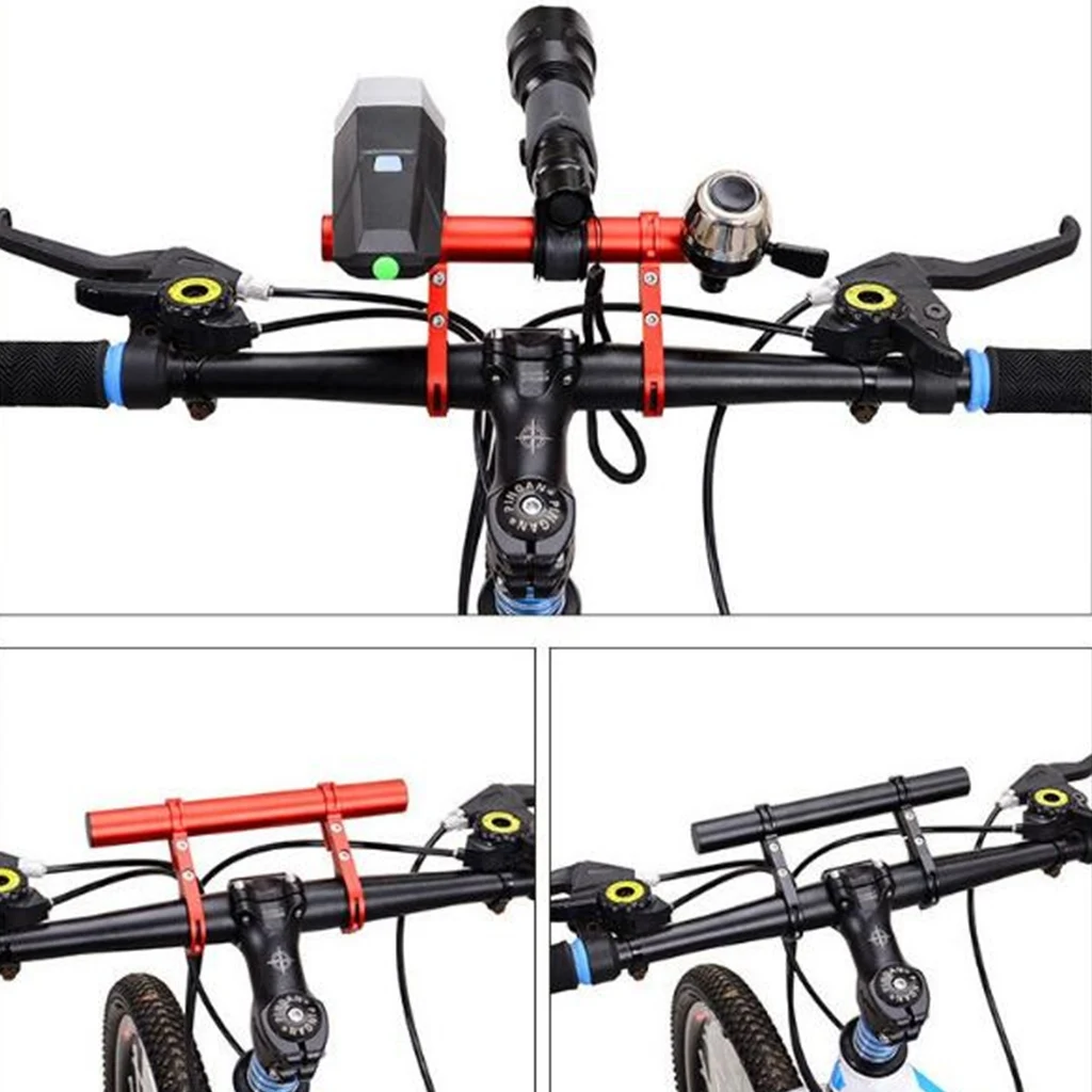 Riadidlá Bike Rozšírenie Lampa Držiak Držiak Extender Rack Mount w/ Rozpera 1