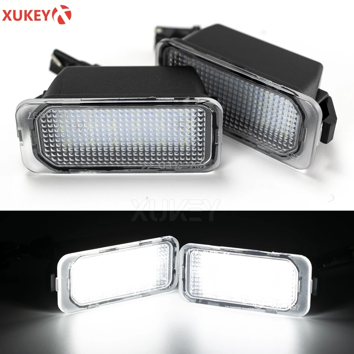2X poznávacia Svetlá LED Zadné Licencia Lampy 6000K Xenon White pre Ford Fiesta Zameranie SMAX C-MAX Grand C max, Kuga, Mondeo, Galaxy 5